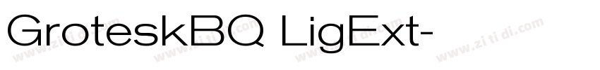 GroteskBQ LigExt字体转换